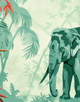 Papier Peint Jungle Tropicale - Eléphant