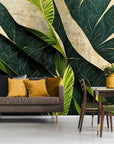 Papier Peint Design - Feuilles De Bananier