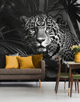 Papier Peint Tropical - Tigre Noir Et Blanc