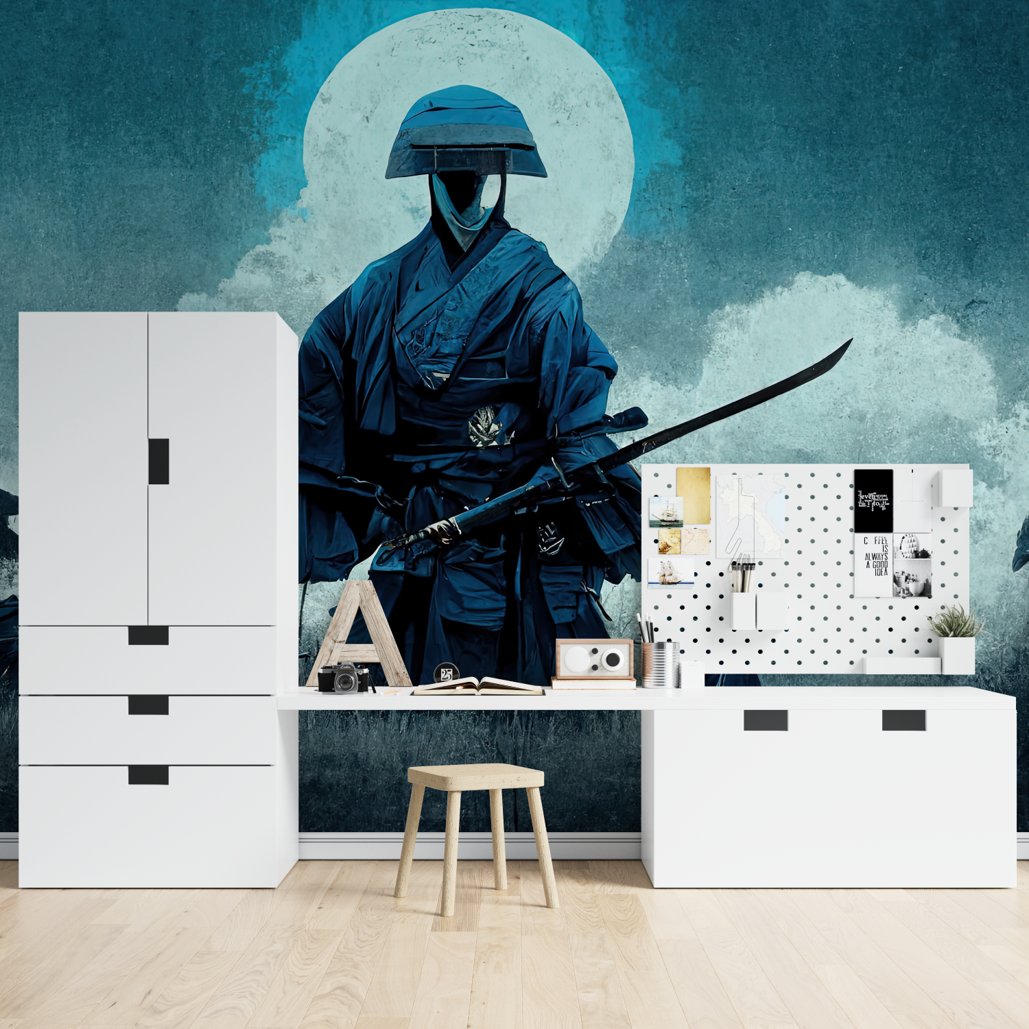 Samurai Night Attack Wallpaper