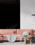 Art Deco Wallpaper - Undulating Golden Lines