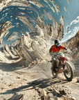 Papier Peint Gaming - Course de Motocross dans le Désert