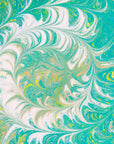 Abstract wallpaper – white circles on a turquoise background