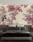 Papier Peint Vintage – Toile de Jouy Rose