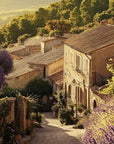 Papier peint campagne - village perché de provence