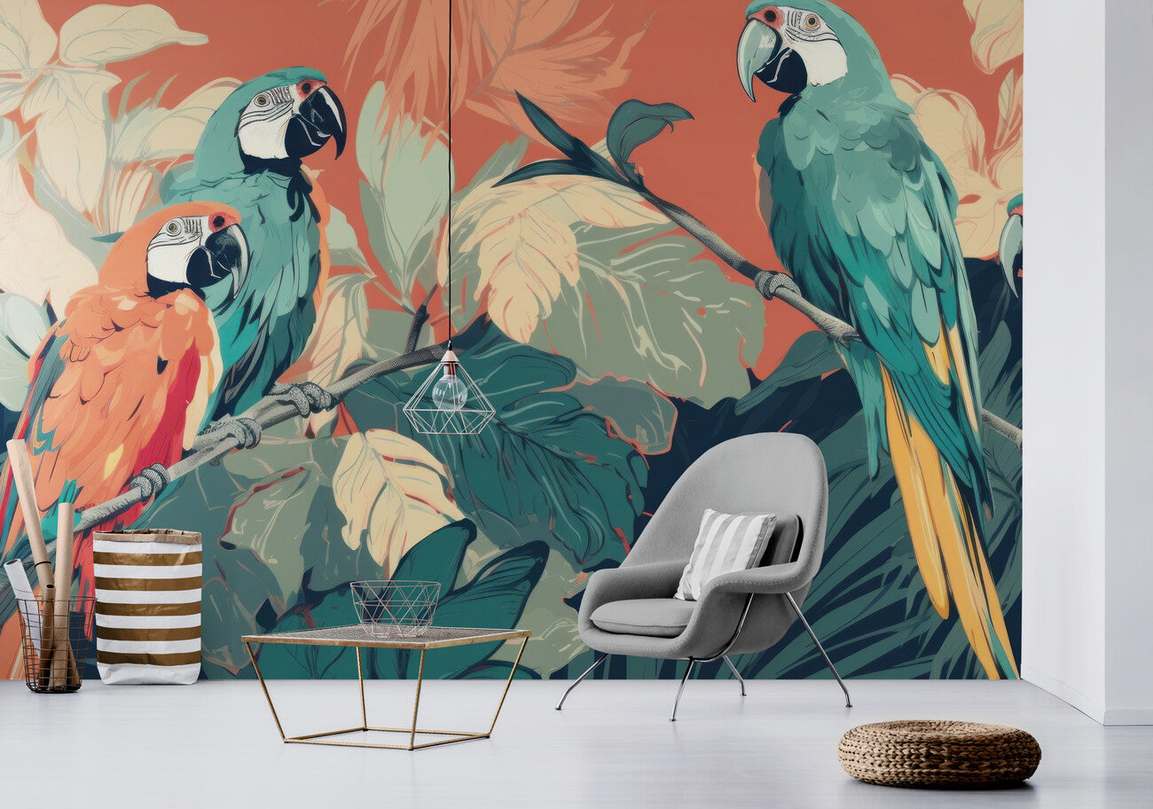 Animal Wallpaper - Tropical Parrots