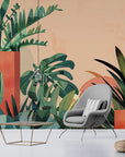 Papier Peint Design - Plantes Tropicales Contemporaines