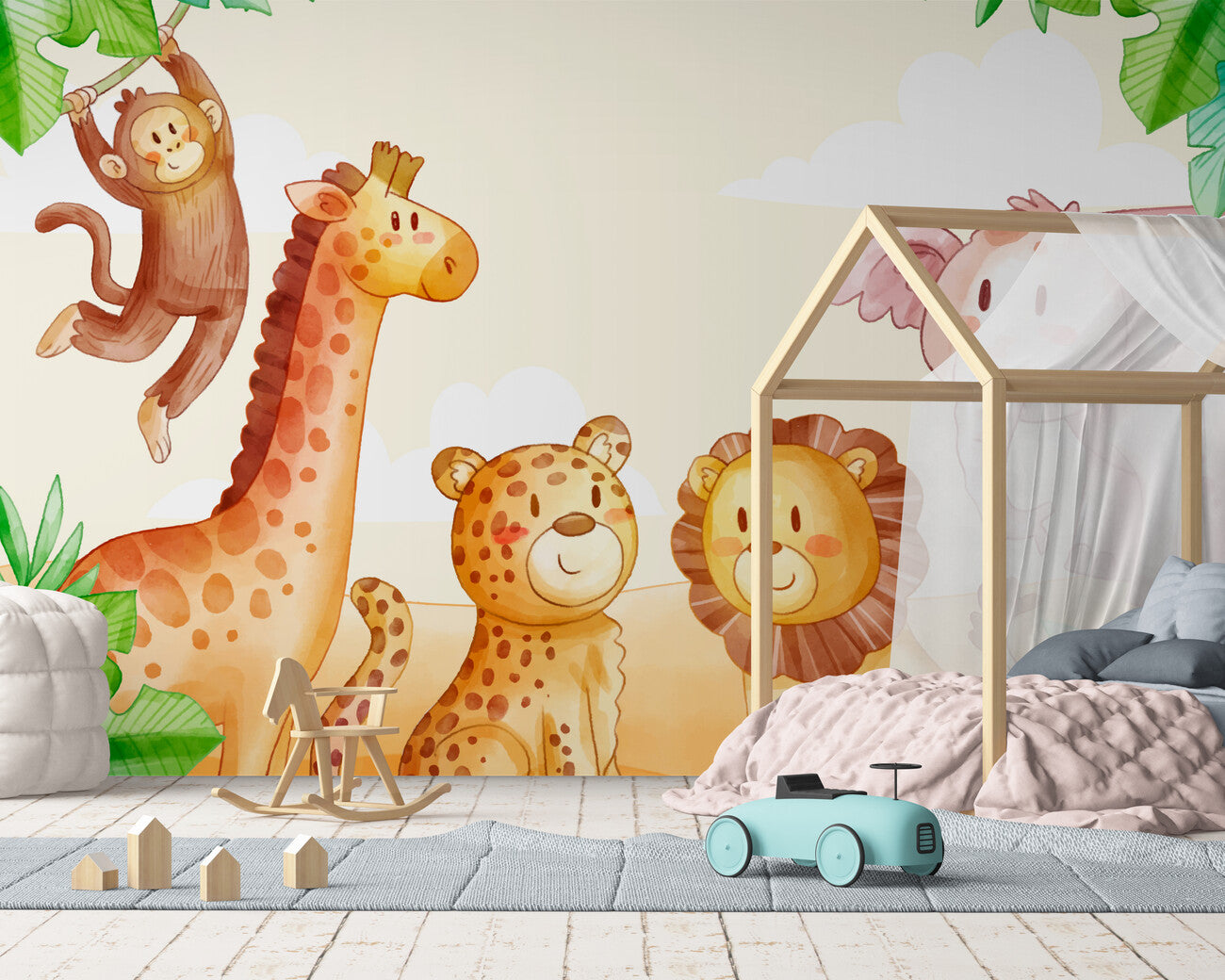 Children's Wallpaper - Enchanted Savannah