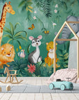 Papier Peint Enfant - Animaux De La Savane