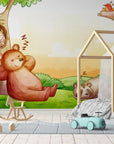 Papier Peint Enfant - Ours Dans Les Bois