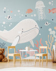 Papier Peint Enfant - Baleine