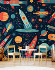 Papier Peint Enfant - Vaisseaux Spatiaux En Exploration