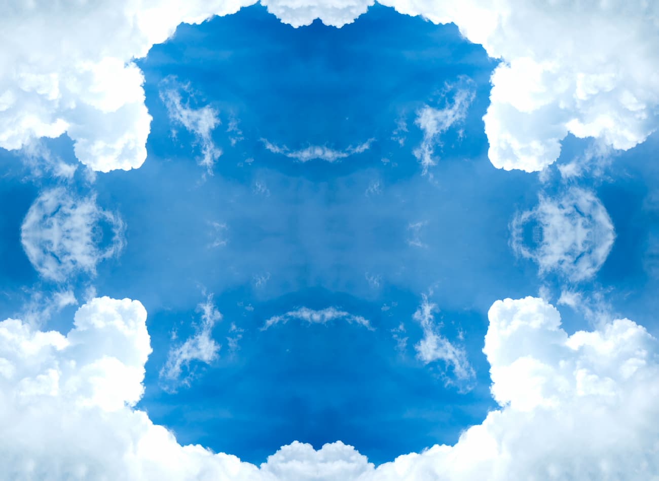 Landscape Wallpaper - Cloudy Mirror Sky