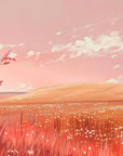 Papier Peint Aquarelle Prairie Rose
