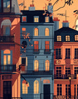 Papier Peint Illustration - Bâtiments