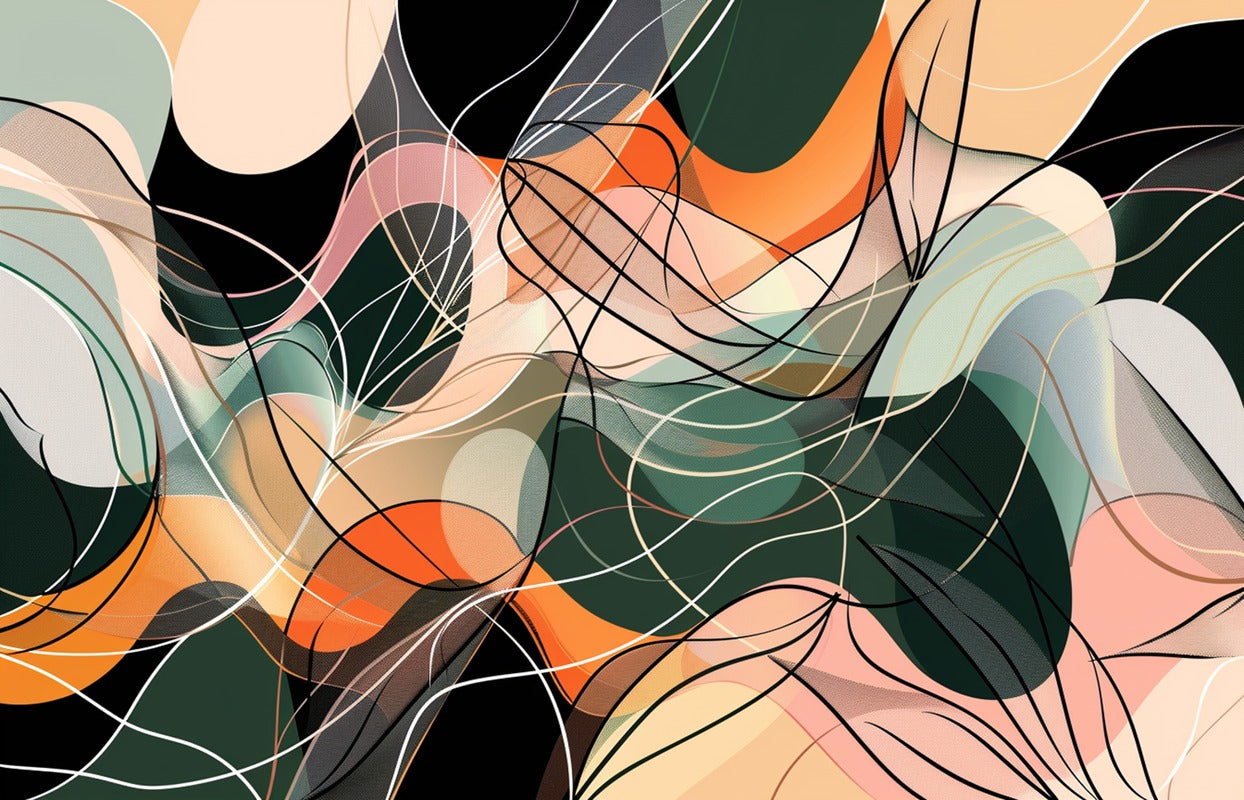 Contemporary Wallpaper - Intertwined Shapes