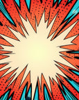 Papier peint pop art - éclat lumineux effet miroir