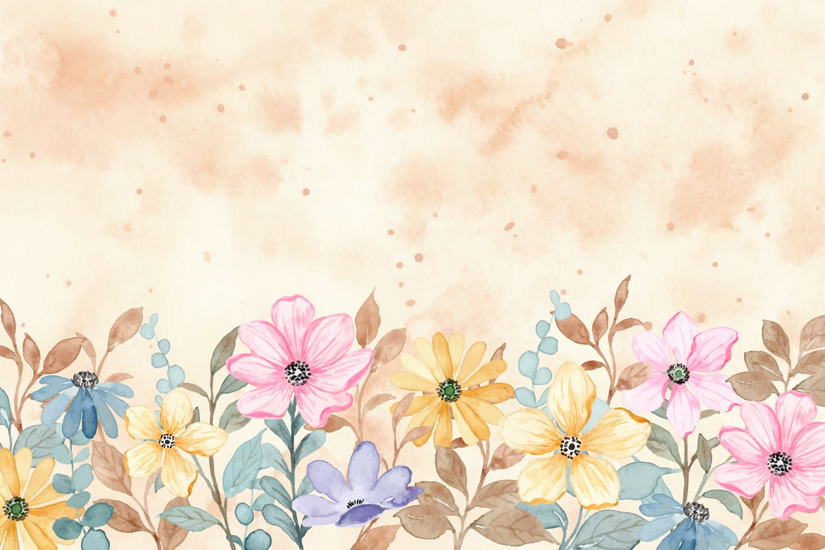 Floral Wallpaper - Delicate Watercolor