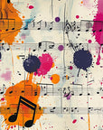Papier Peint Vibrant - Musique Colorée