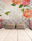 Papier Peint Floral - Roses Géantes