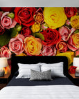 Floral Wallpaper - Bouquet of Vibrant Roses