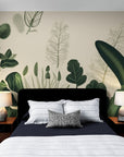 Papier Peint Feuillage - Illustration Botanique
