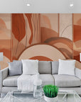 Papier Peint Art & Déco - Géométrique Terracotta