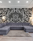 Papier Peint Baroque - Noir Et Blanc