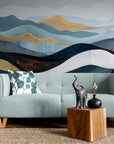 Papier Peint Abstrait - Montagnes