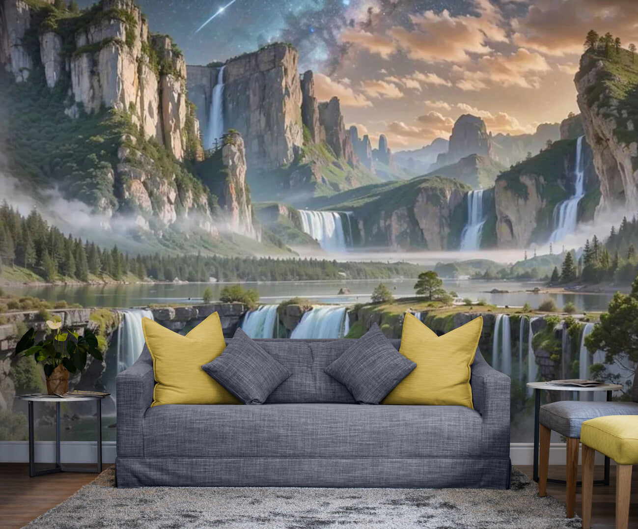 Landscape Wallpaper - Enchanted Waterfalls