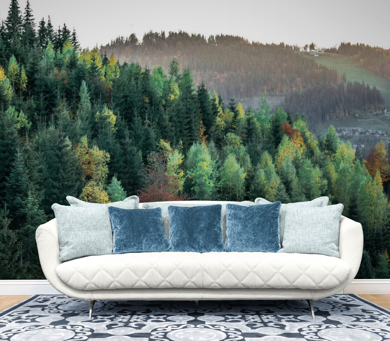 Papier Peint Paysage - Collines Automnales