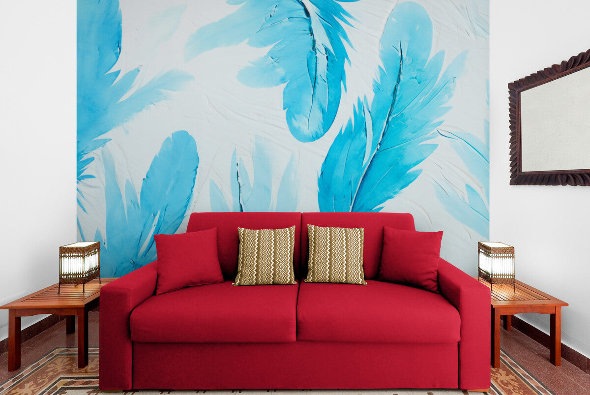 Papier Peint Art & Déco - Plumes Aquarelles