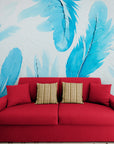Art Deco Wallpaper - Watercolor Feathers
