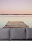 Papier Peint Panoramique - Ponton Au Coucher De Soleil