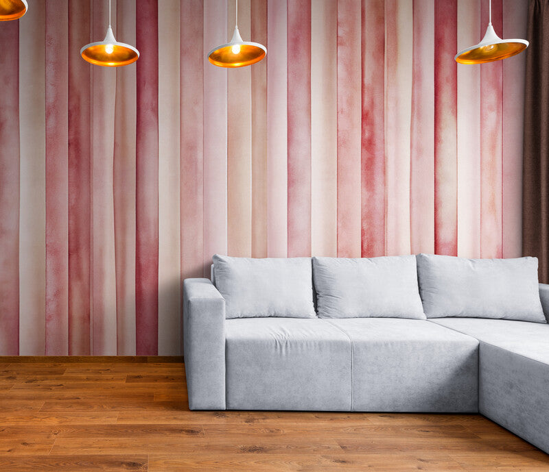 Papier Peint Bois - Rose