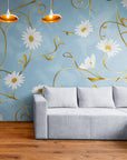 Papier Peint Floral - Marguerite Délicate