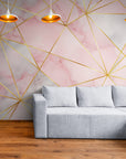 Papier Peint Design - Motifs Géométriques En Marbre