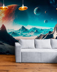 Landscape Wallpaper - Red Planet and Strange Mountains