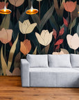 Papier Peint Floral - Tulipes Élégantes
