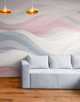 Papier Peint Illustration - Vagues Pastels