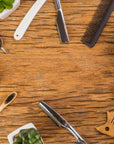 Papier peint vintage – Accessoires de rasage traditionnels
