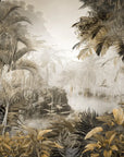 Vintage Wallpaper - Sepia Rainforest