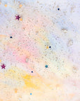 Papier peint Enfant – confettis étoiles aquarelle pastel