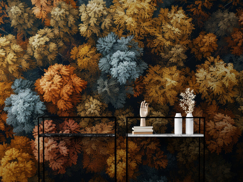 Papier Peint Paysage - Forêt Vue Du Ciel