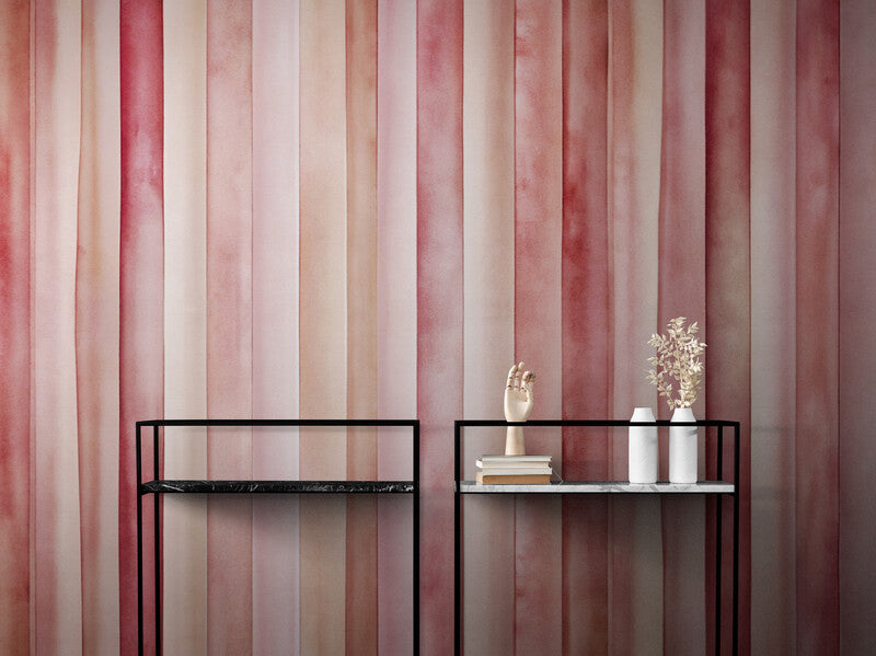 Papier Peint Bois - Rose