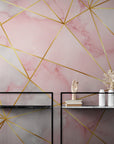 Papier Peint Design - Motifs Géométriques En Marbre