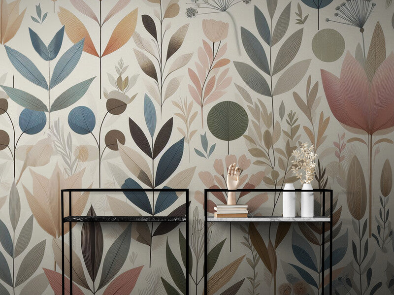 Papier Peint Bohème - Motifs Floraux