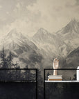Papier Peint Vintage - Montagne Et Forêt