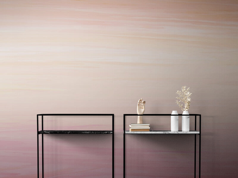 Papier Peint Bois - Dégradé De Rose