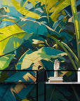 Papier Peint Abstrait - Palmier Verdoyant